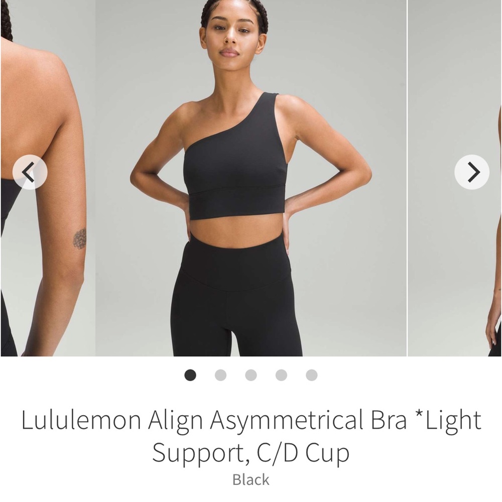 lululemon athletica Align Asymmetrical Bra - Black